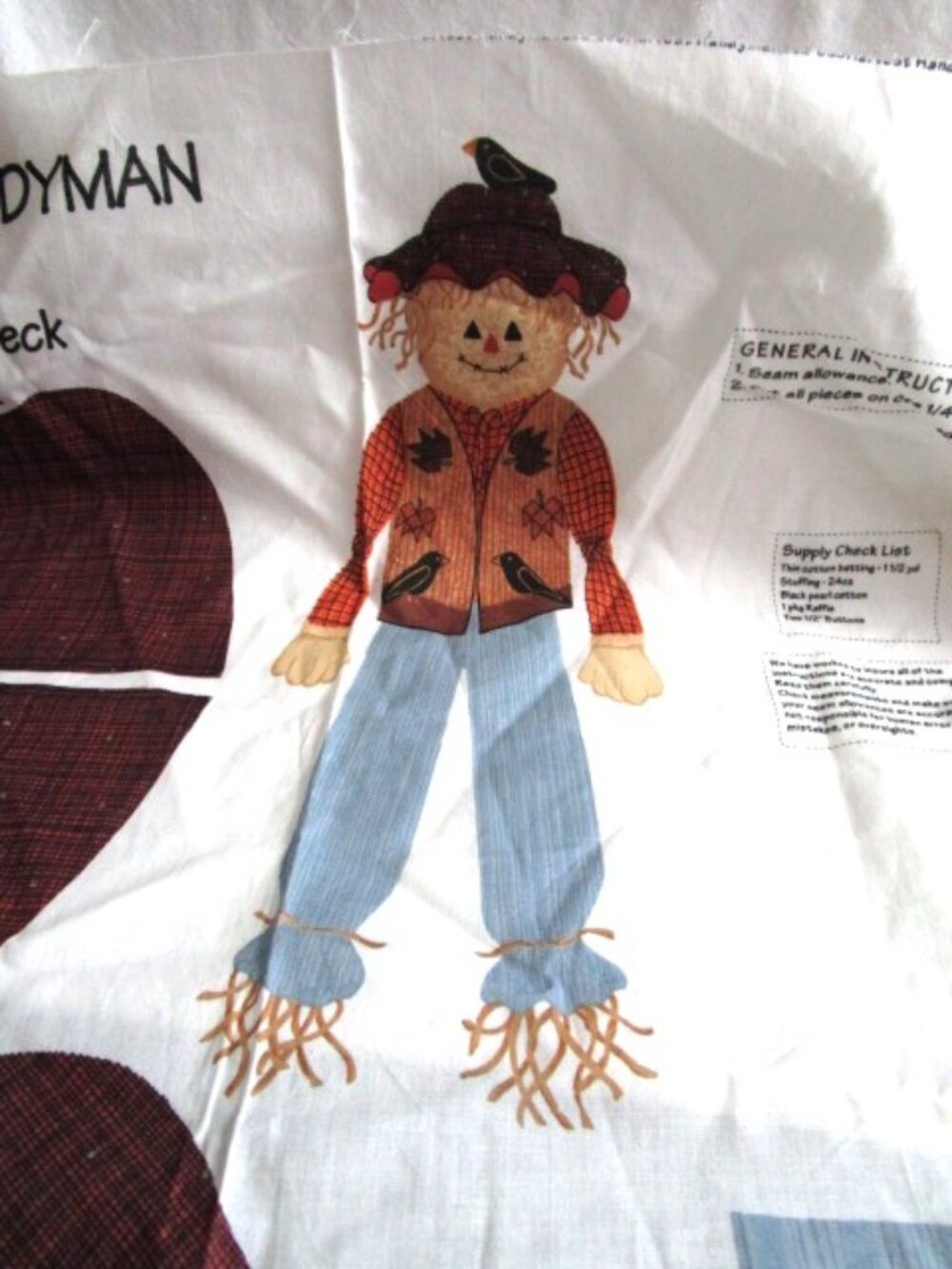 Harvest Handyman By Leslie Beck Fabric Panel